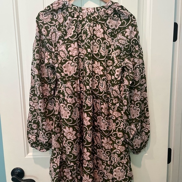 NWT SANCTUARY Dress Ladies XS Beautiful Pink Green Fall LW Flowy BOHO Chic Lined - Picture 6 of 11